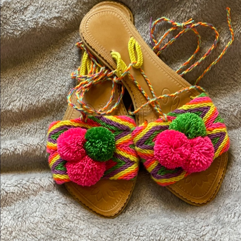 Handmade woven sandals